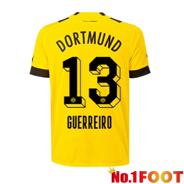 Dortmund BVB (Guerreiro 13) Jersey Home Yellow 2022/2023