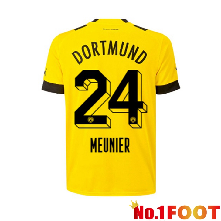 Dortmund BVB (Meunier 24) Jersey Home Yellow 2022/2023