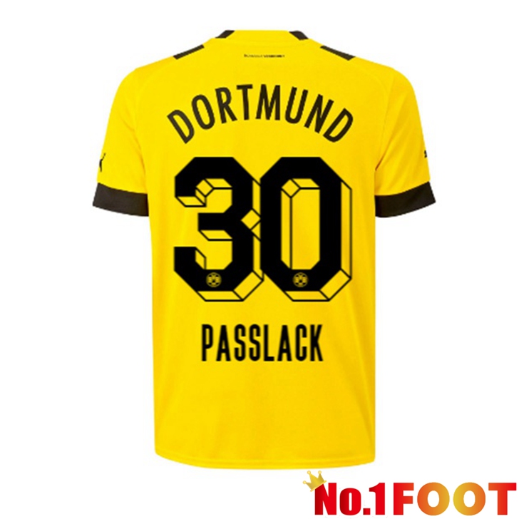 Dortmund BVB (Passlack 30) Jersey Home Yellow 2022/2023