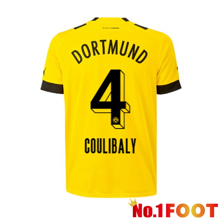 Dortmund BVB (Coulibaly 4) Jersey Home Yellow 2022/2023