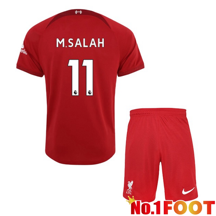 FC Liverpool (M.SALAH 11) Jersey Home Kids Red 2022/2023