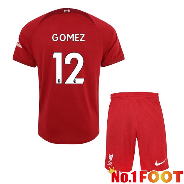 FC Liverpool (GOMEZ 12) Jersey Home Kids Red 2022/2023