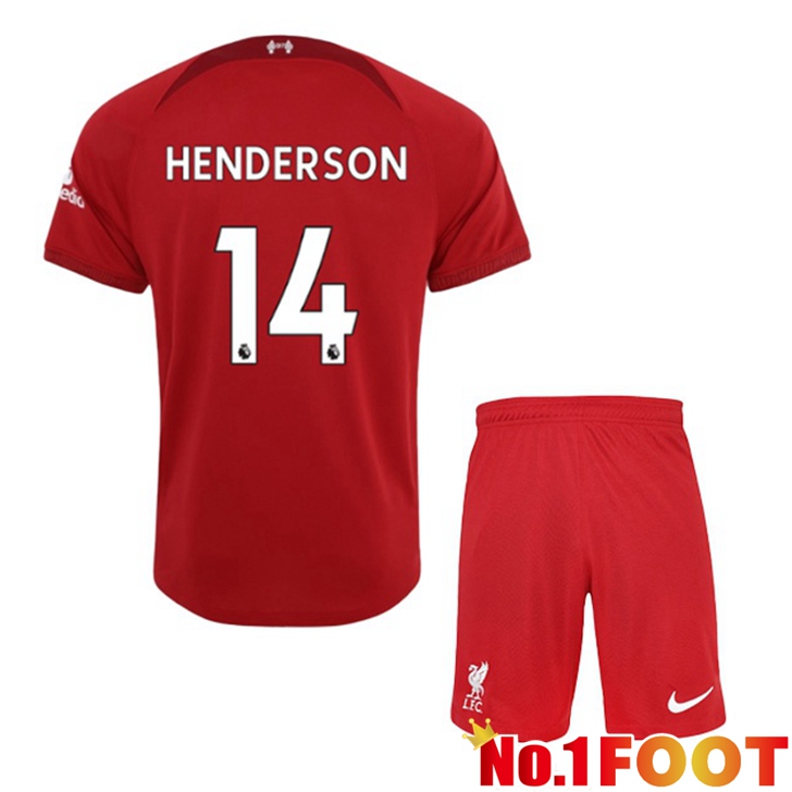 FC Liverpool (HENDERSON 14) Jersey Home Kids Red 2022/2023