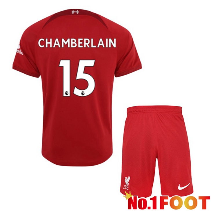 FC Liverpool (CHAMBERLAIN 15) Jersey Home Kids Red 2022/2023