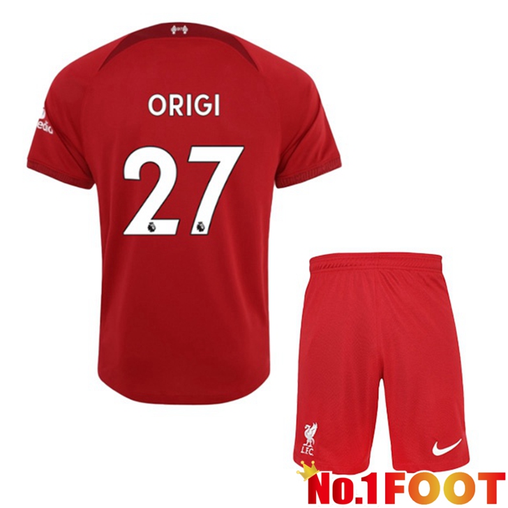 FC Liverpool (ORIGI 27) Jersey Home Kids Red 2022/2023