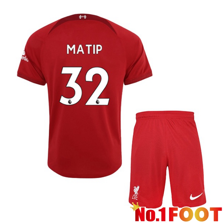 FC Liverpool (MATIP 32) Jersey Home Kids Red 2022/2023