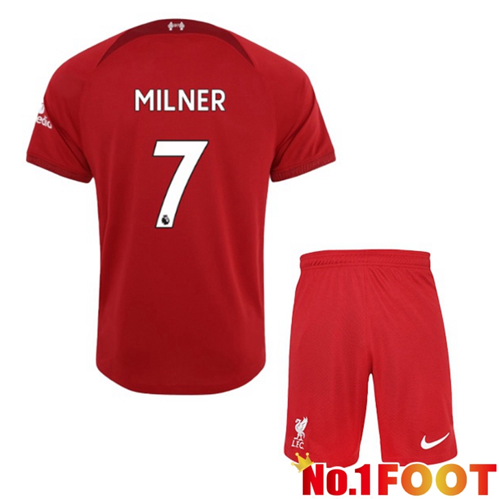 FC Liverpool (MILNER 7) Jersey Home Kids Red 2022/2023