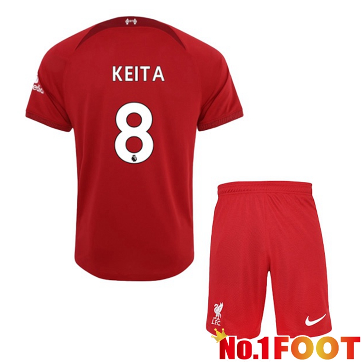 FC Liverpool (KEITA 8) Jersey Home Kids Red 2022/2023