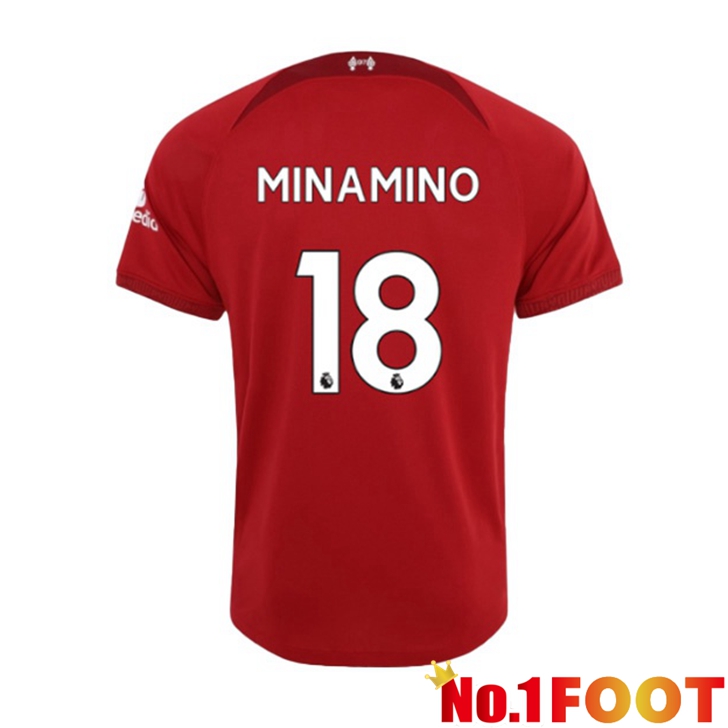 FC Liverpool (MINAMINO 18) Jersey Home Red 2022/2023