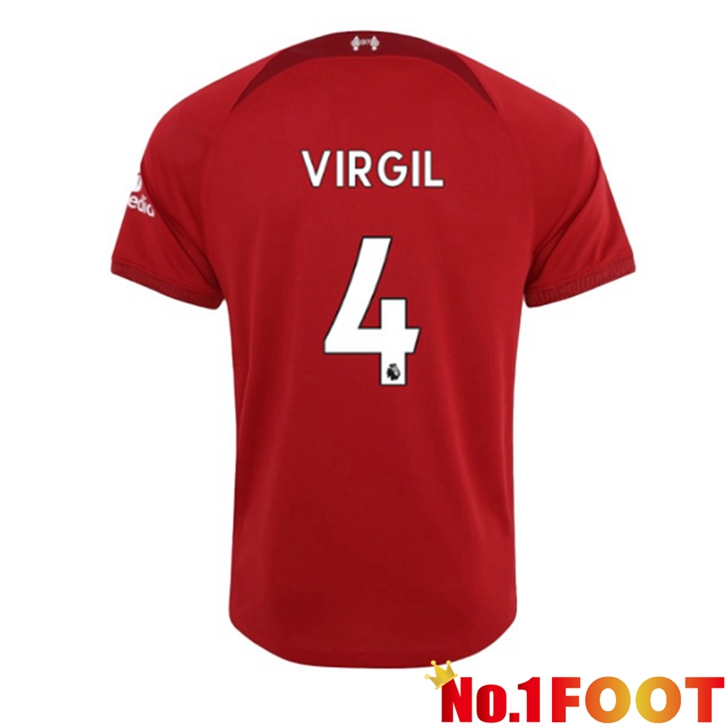 FC Liverpool (VIRGIL 4) Jersey Home Red 2022/2023