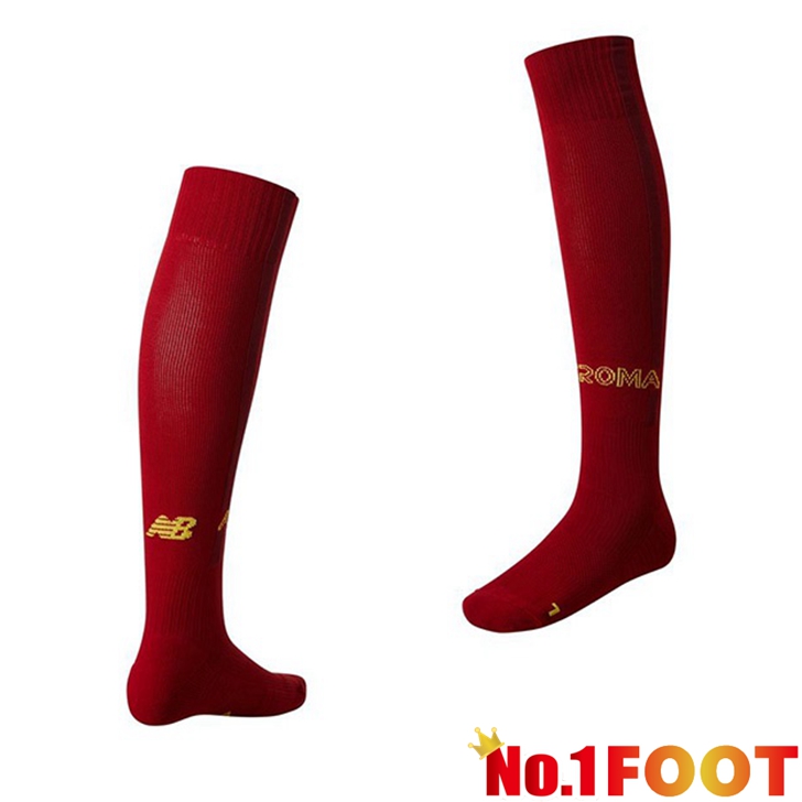 AS Roma Football Socks Home Red 2022/2023