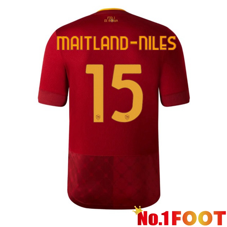 AS Roma (MAITLAND-NILES 15) Jersey Home Red 2022/2023