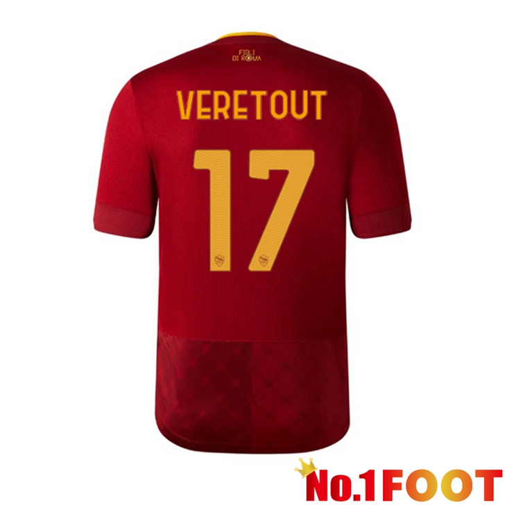 AS Roma (VERETOUT 17) Jersey Home Red 2022/2023