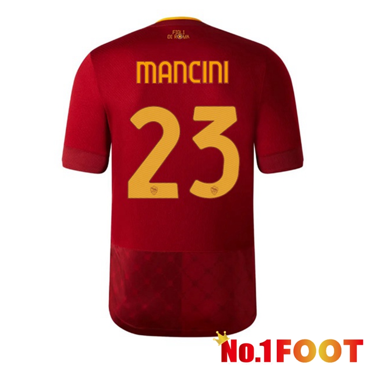 AS Roma (MANCINI 23) Jersey Home Red 2022/2023