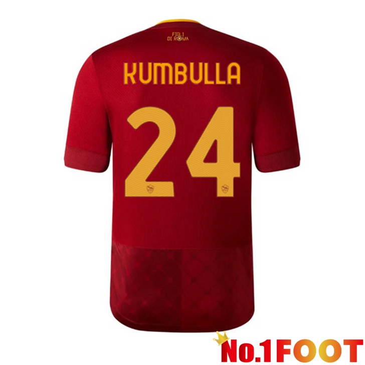 AS Roma (KUMBULLA 24) Jersey Home Red 2022/2023