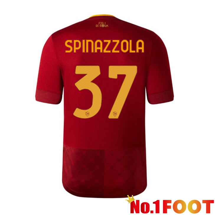 AS Roma (SPINAZZOLA 37) Jersey Home Red 2022/2023