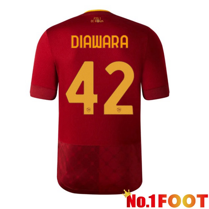 AS Roma (DIAWARA 42) Jersey Home Red 2022/2023