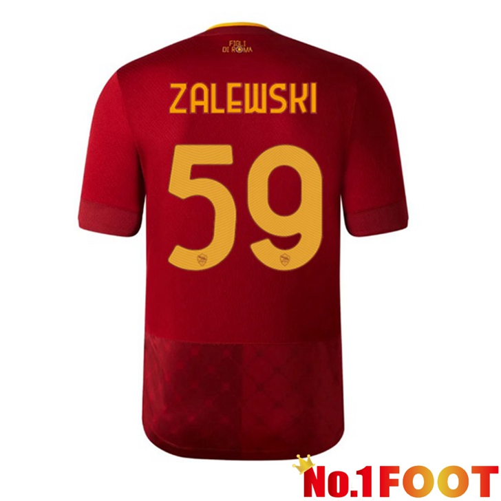 AS Roma (ZALEWSKI 59) Jersey Home Red 2022/2023