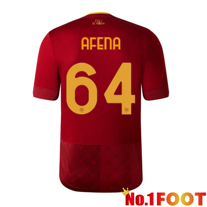 AS Roma (AFENA 64) Jersey Home Red 2022/2023