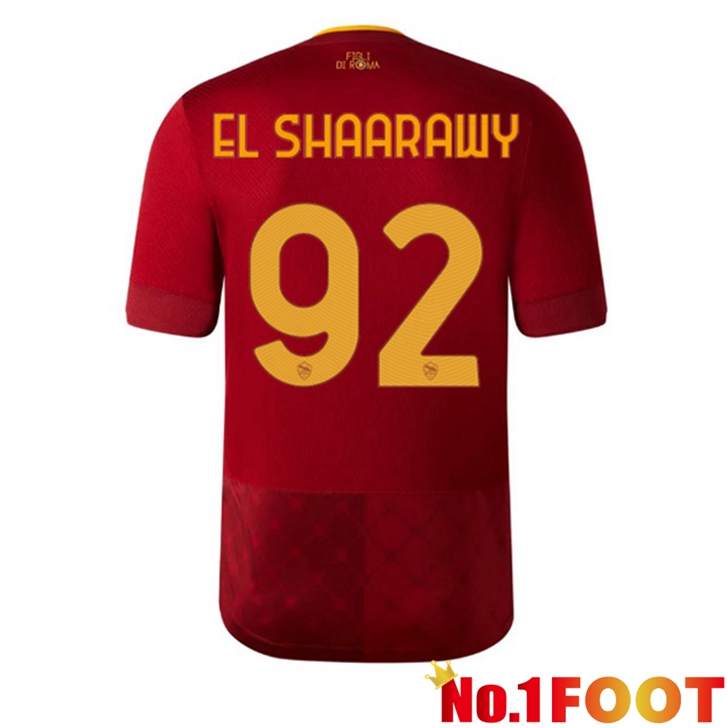 AS Roma (EL SHAARAWY 92) Jersey Home Red 2022/2023