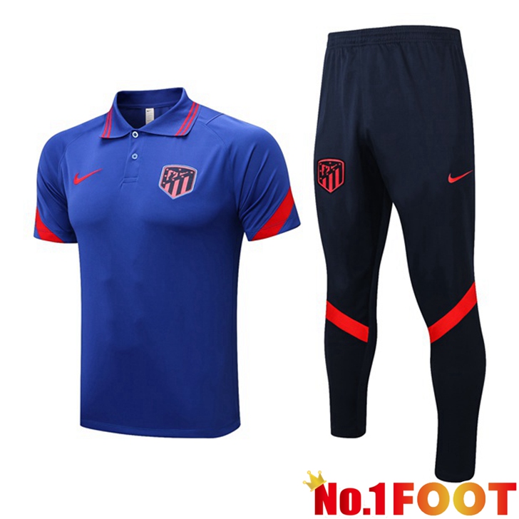 Atletico Madrid polo shirt + Pants Blue 2022/2023