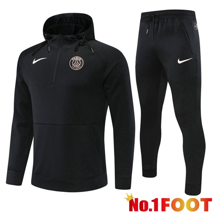 Paris PSG Training Tracksuit Hoodie Black 2022/2023