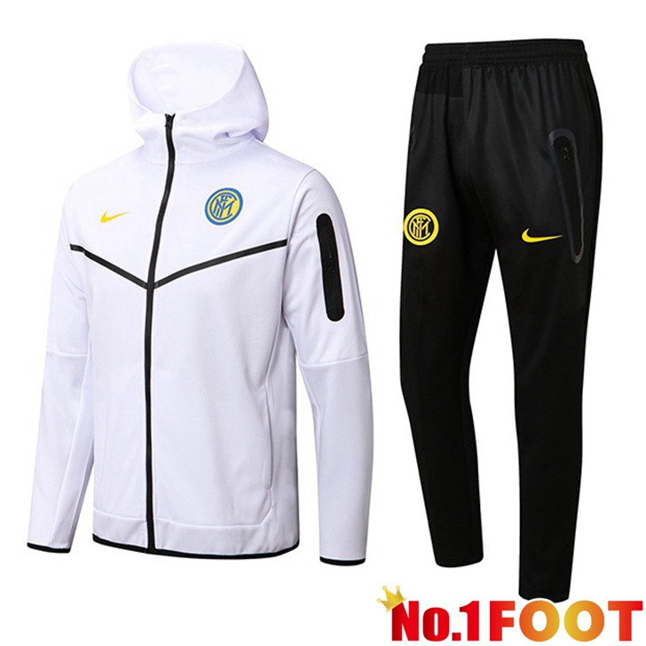 Inter Milan Training Tracksuit Hoodie White 2022/2023