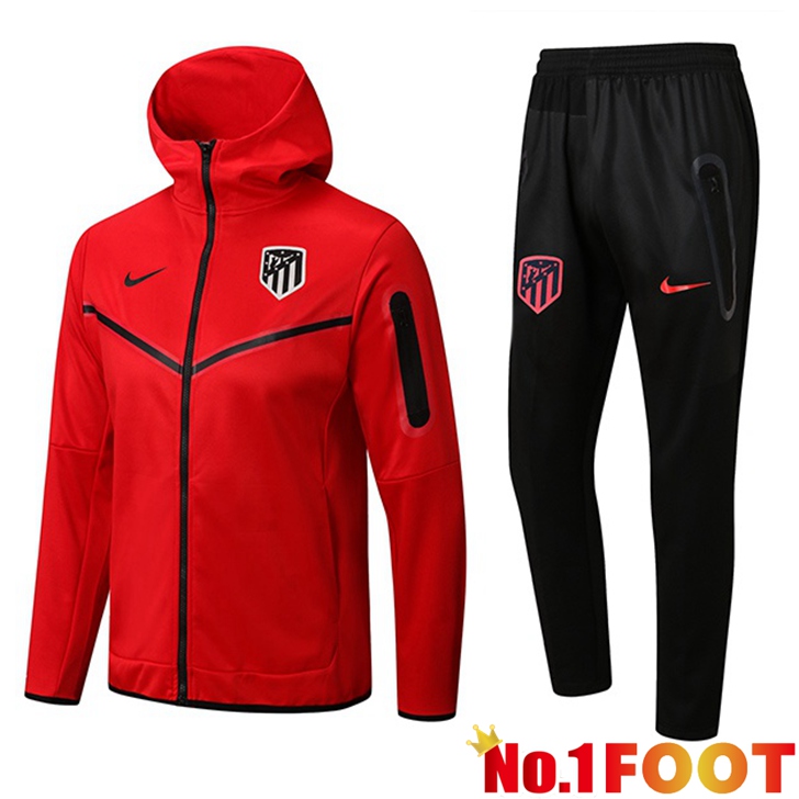 Atletico Madrid Training Tracksuit Hoodie Red 2022/2023