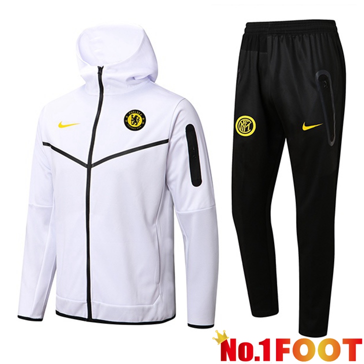 FC Chelsea Training Tracksuit Hoodie White 2022/2023