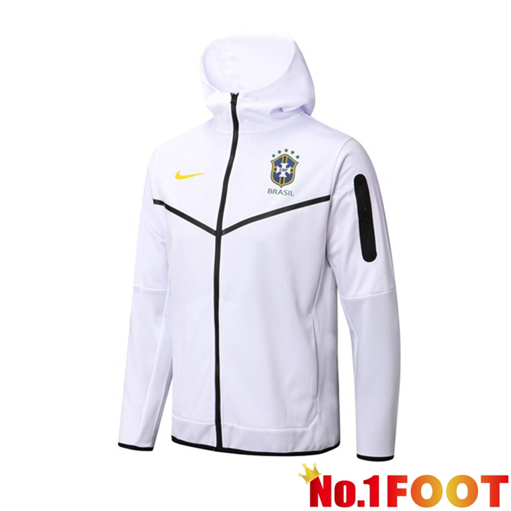 Brazil Training Jacket Hoodie White 2022/2023