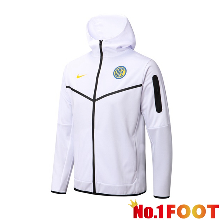 Inter Milan Training Jacket Hoodie White 2022/2023