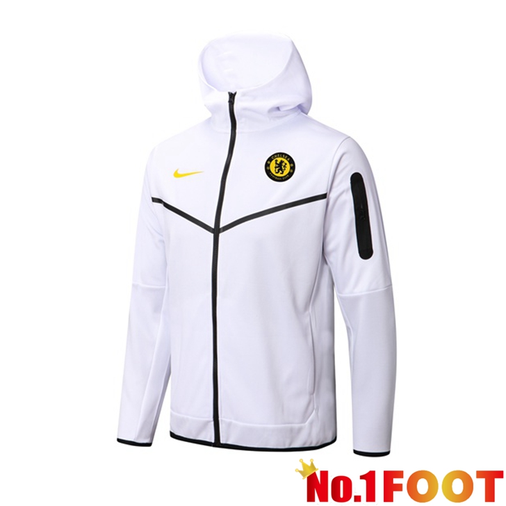 FC Chelsea Training Jacket Hoodie White 2022/2023