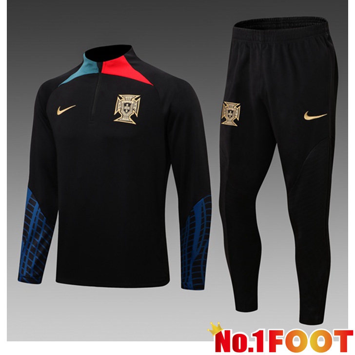 Portugal Training Tracksuit Kids Black 2022/2023 - Click Image to Close