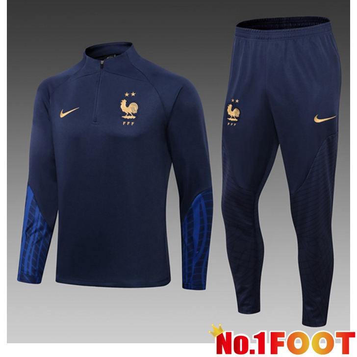 France Training Tracksuit Kids Blue 2022/2023