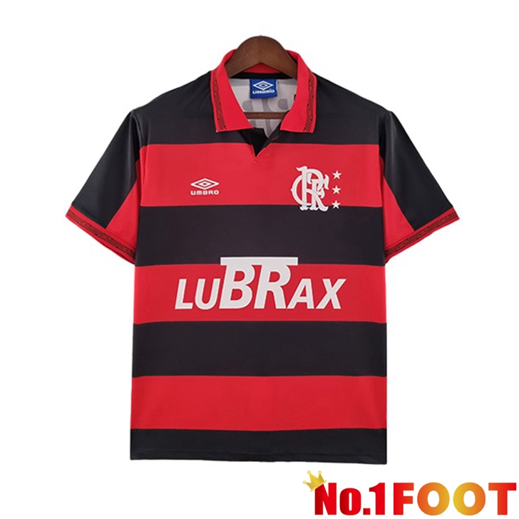 Flamengo Jersey Home Retro Red Black 1992-1993