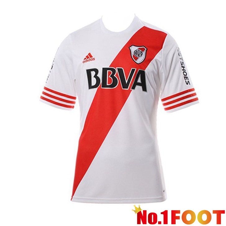 River Plate Jersey Home Retro White Red 2015-2016