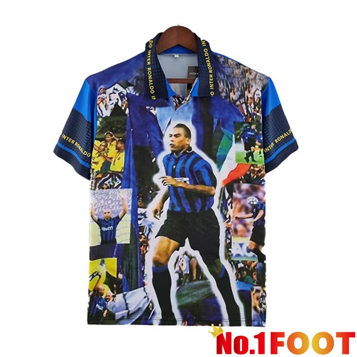 Inter Milan Jersey Ronaldo Retro Blue 1997-1998