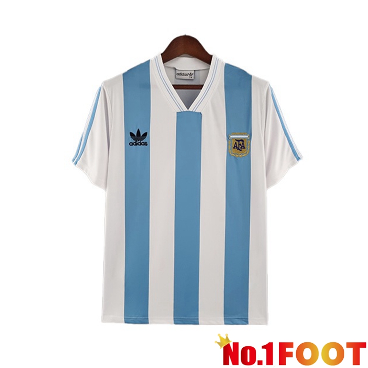 Argentina Jersey Home Retro Blue White 1993