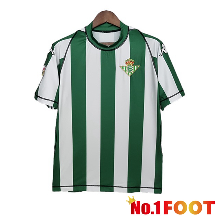 Real Betis Jersey Home Retro Green White 2003-2004