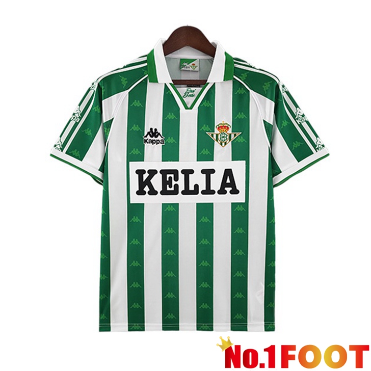 Real Betis Jersey Home Retro Green White 1996-1997