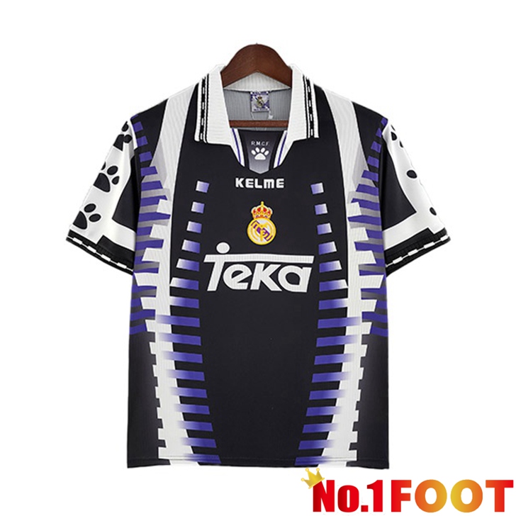 Real Madrid Retro Jersey Third Black 1997-1998