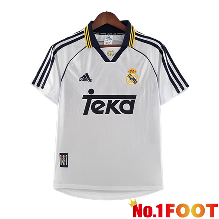 Real Madrid Jersey Home Retro White 2000