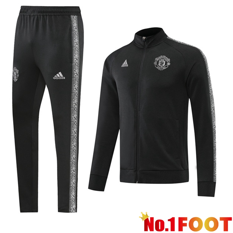 Manchester United Training Jacket Suit Black 2022/2023