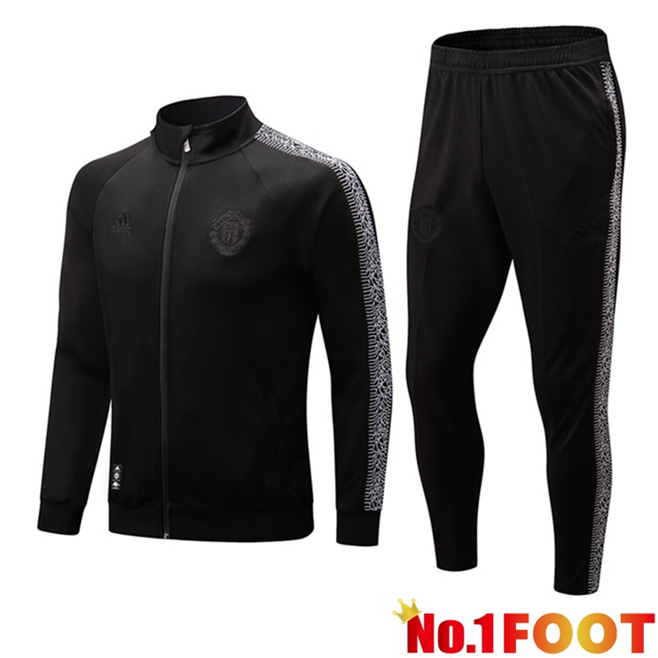 Manchester United Training Jacket Suit Black 2022/2023