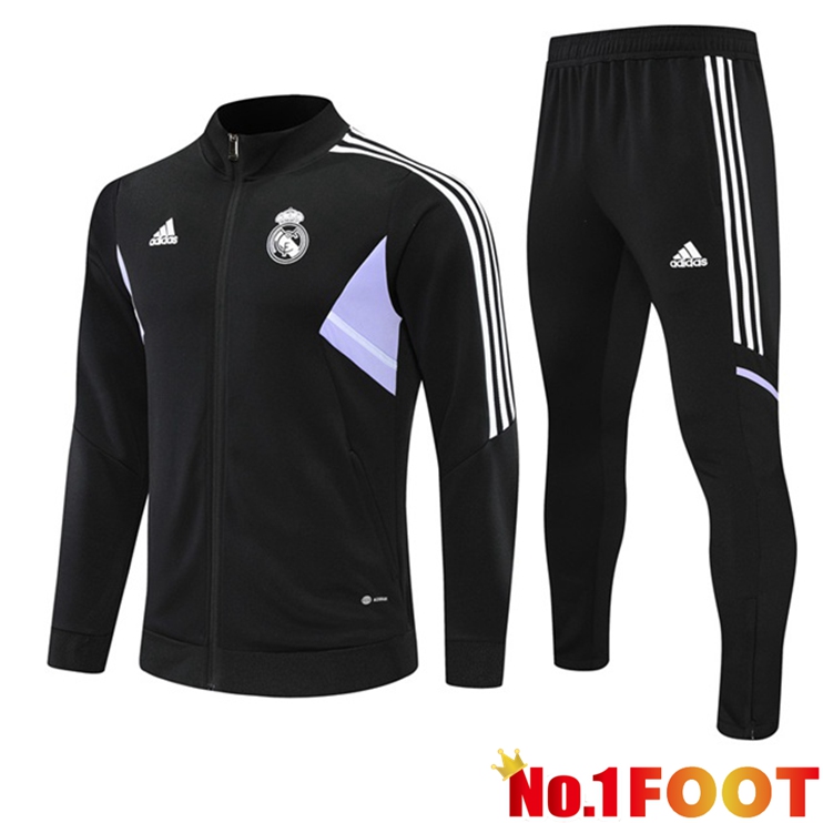 Real Madrid Training Jacket Suit Black 2022/2023