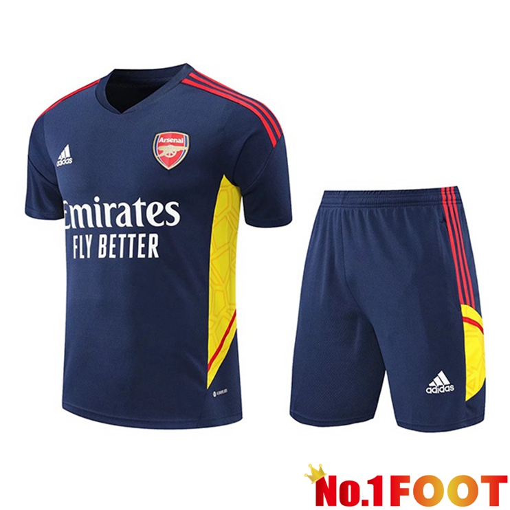 Arsenal Training T Shirt + Shorts Blue Royal 2022/2023