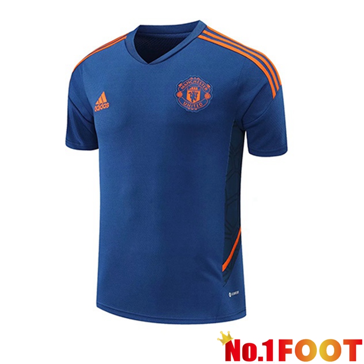 Manchester United Training T Shirt Blue 2022/2023