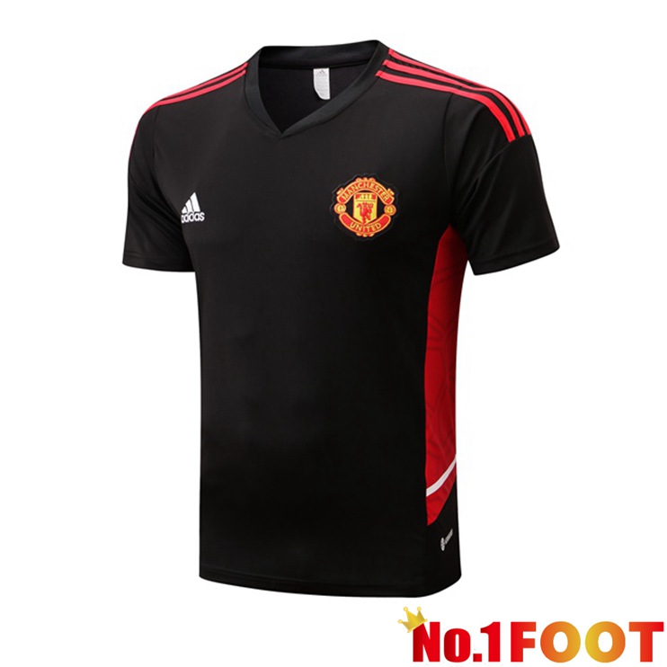 Manchester United Training T Shirt Black 2022/2023