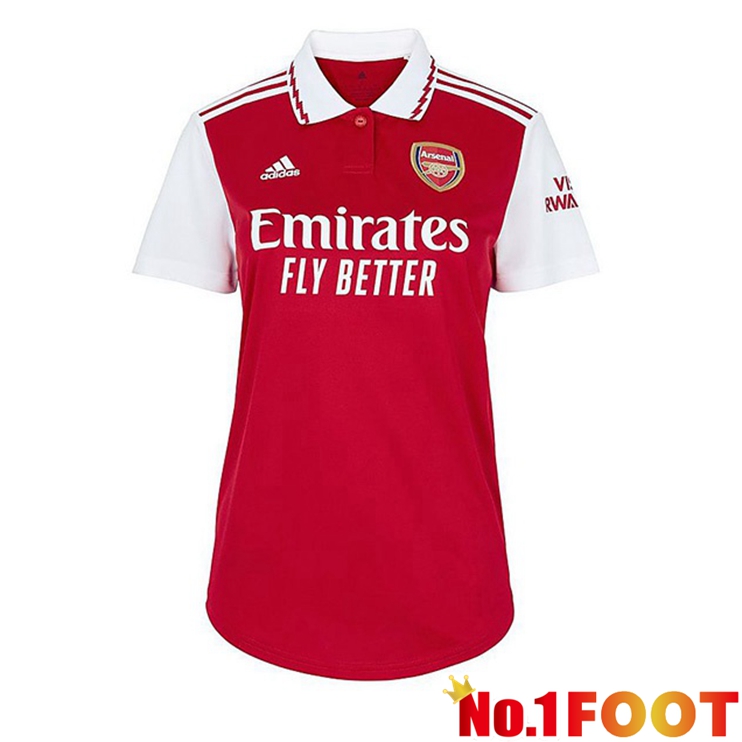 Arsenal Jersey Home Womens Red White 2022/2023