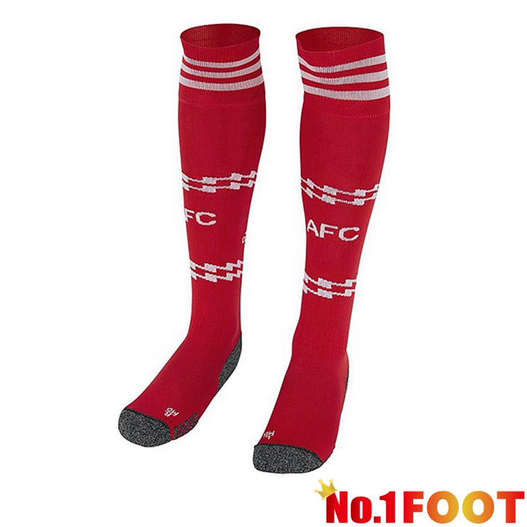 Arsenal Football Socks Home Red White 2022/2023